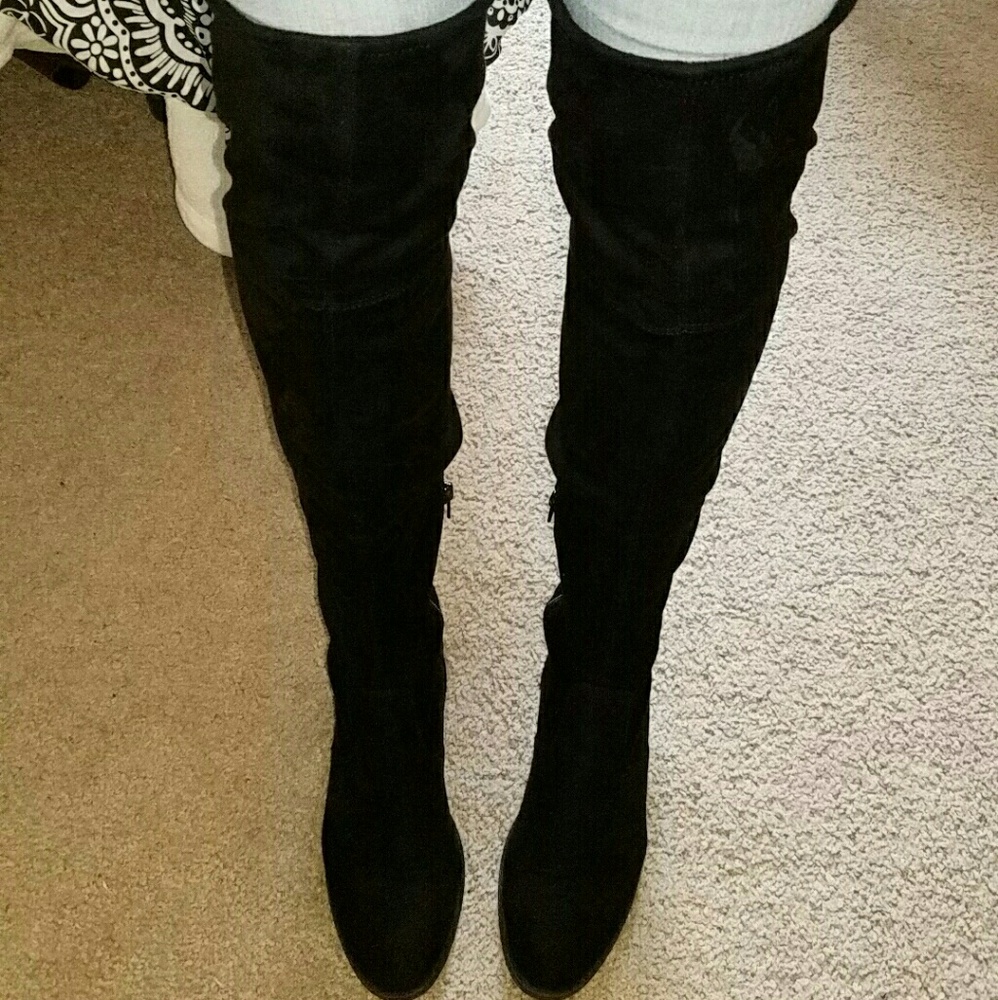 Thigh high knee boots
